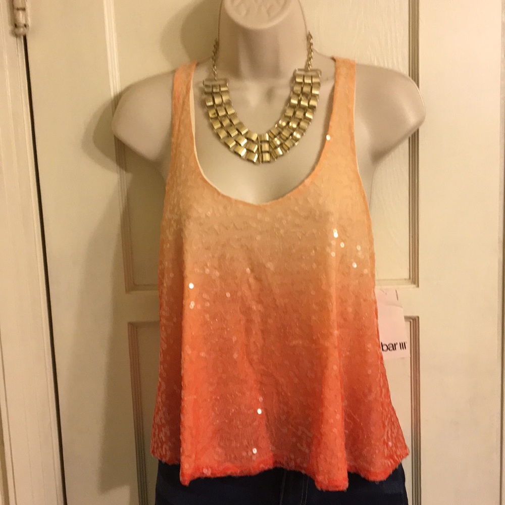 Bar III racerback ombré tank